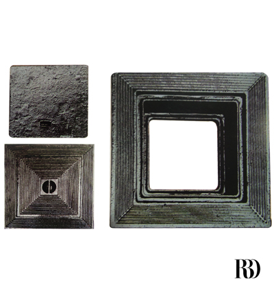 Cast iron A15 double covers dimensions